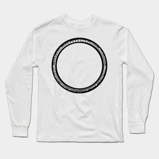 64 symbols circle (white and grey) Long Sleeve T-Shirt